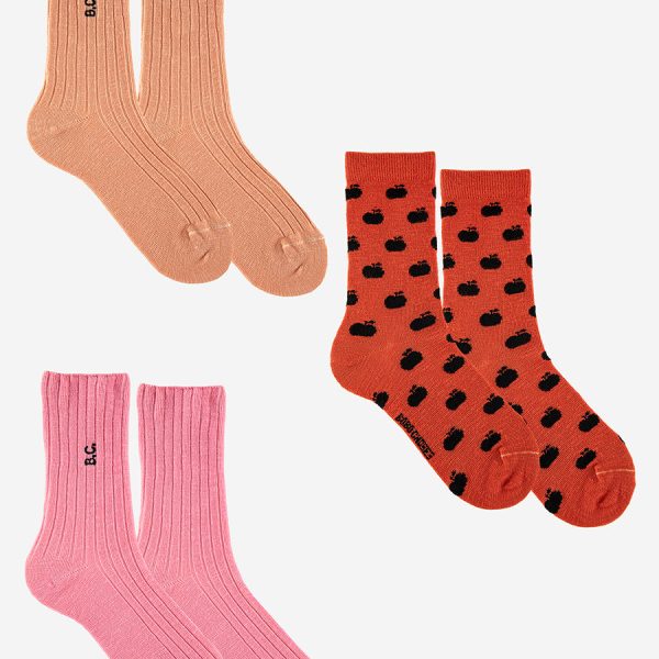 BC red long socks pack