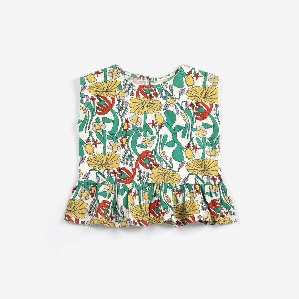 Color Herbalist all over woven blouse
