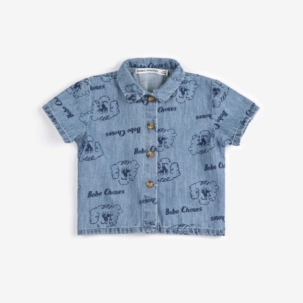 Pickles The Dog all over denim shirt