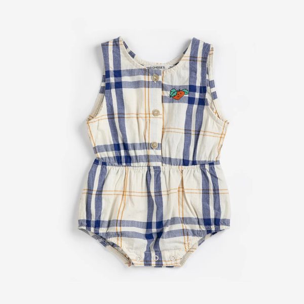 Fun Tartan woven romper