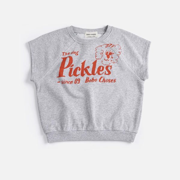 Pickles The Dog sleeveless sweatshirt