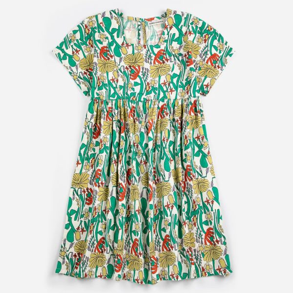 Color Herbalist all over woven dress