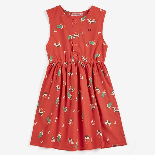 Farm Adventure all over woven dress