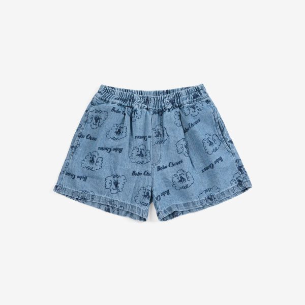 Pickles The Dog all over denim short