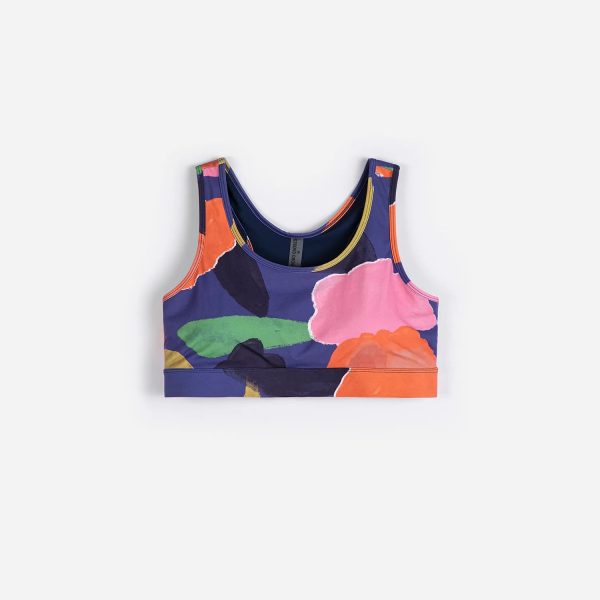 Blooming pattern sporty top