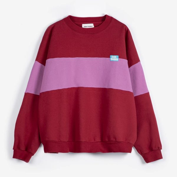 Color block relaxed sweatshirt