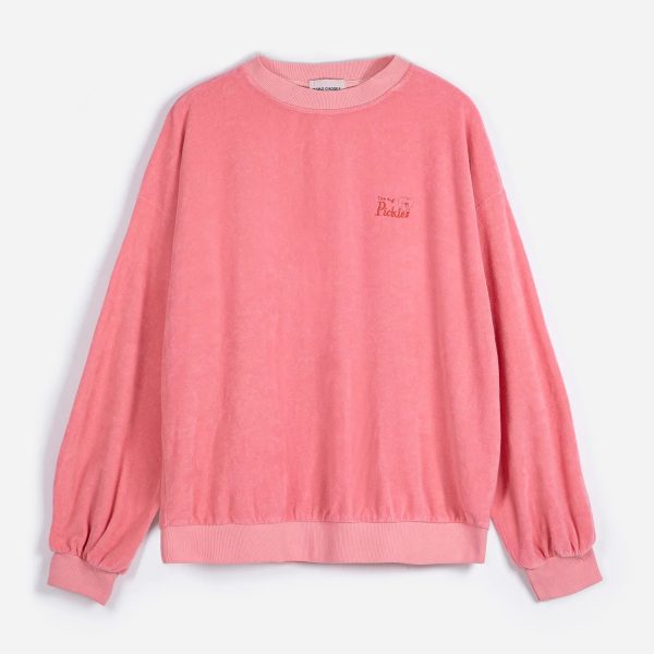 Terry embroidery sweatshirt