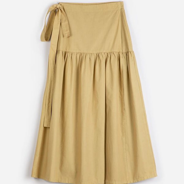 Paper touch wrap skirt