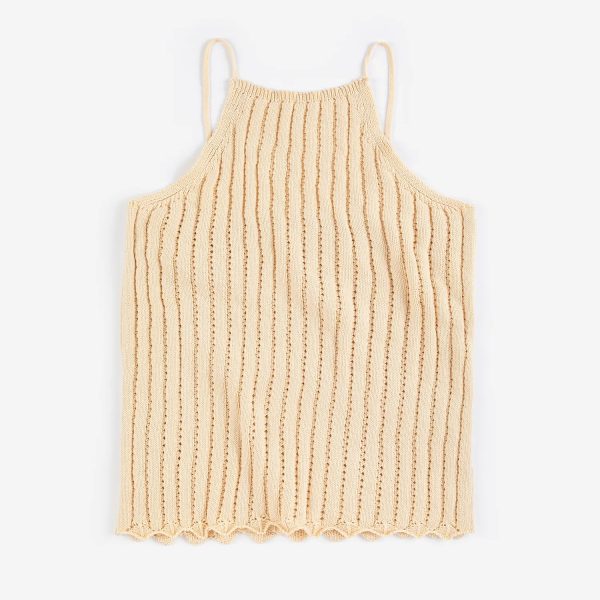 Openwork knitted top