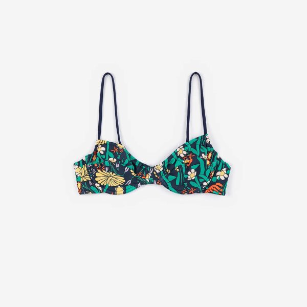 Color Herbalist bustier tie straps top
