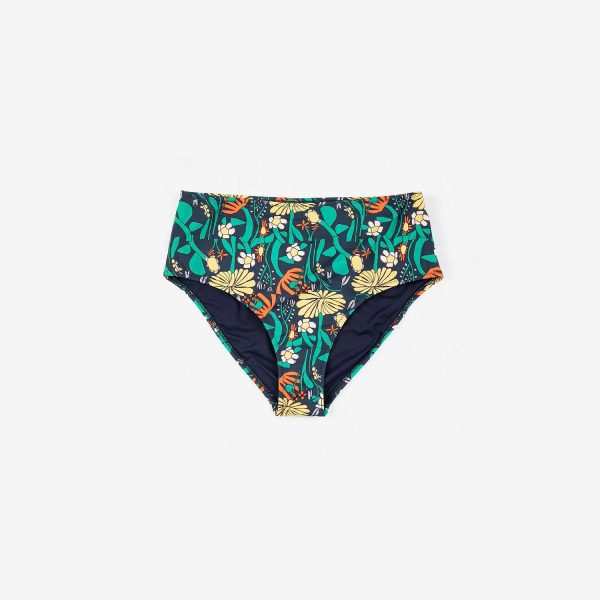 Color Herbalist recycled high bikini bottom