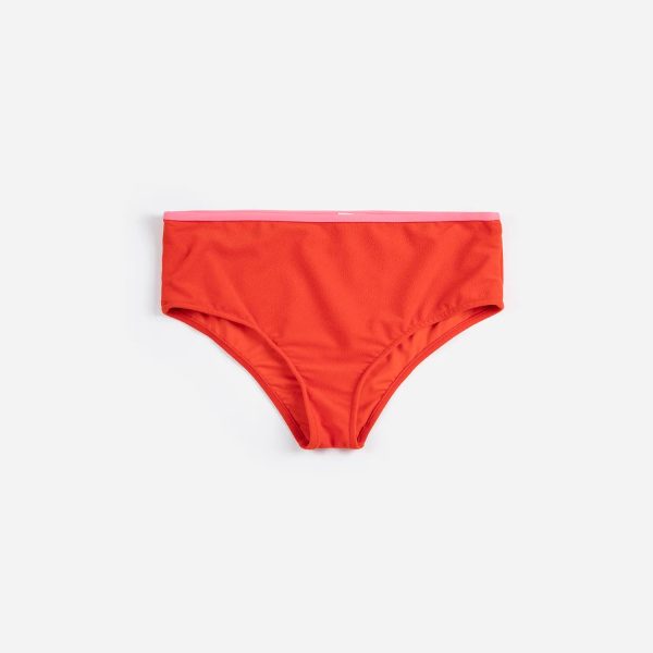 Terry high rise bikini bottom