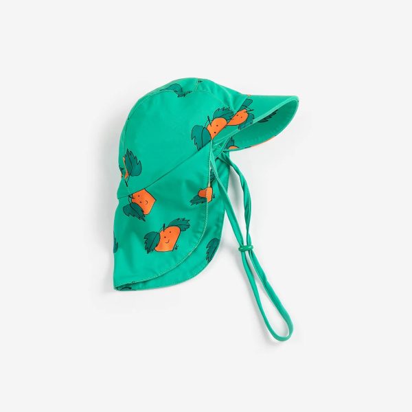 Tangerine all over swim cap