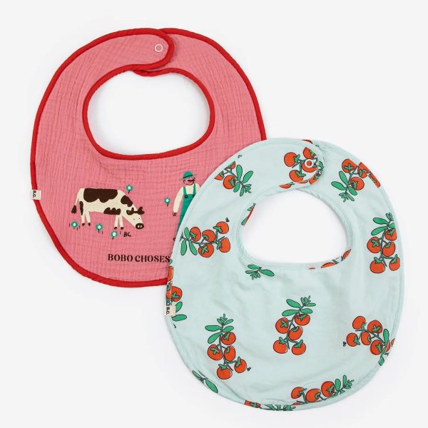 Juicy Tomatoes bib set x2