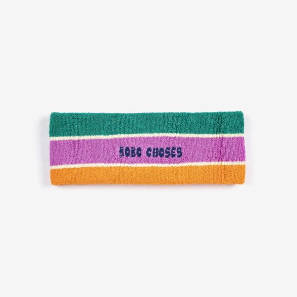 Bobo Choses Striped terry cloth headband