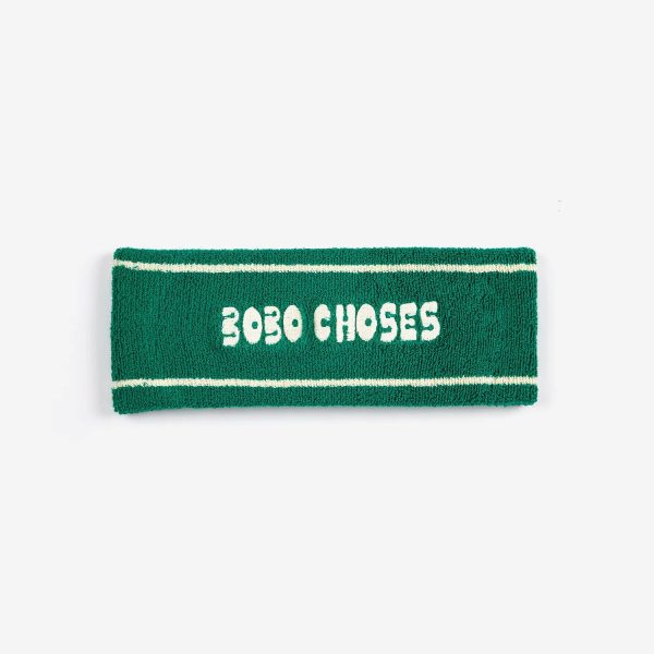 Bobo Choses green terry headband