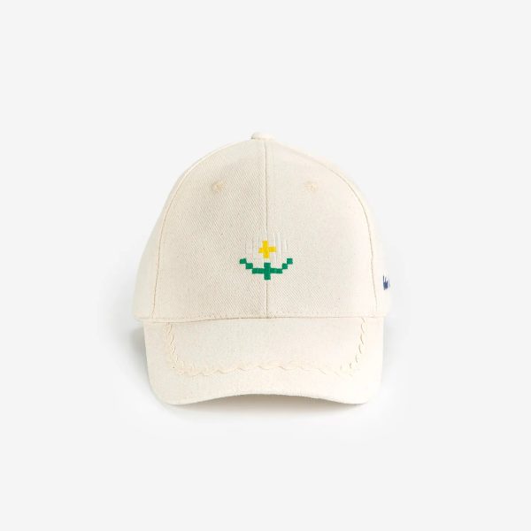 Pixel Daisy twill cap
