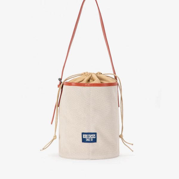 Canvas bucket bag
