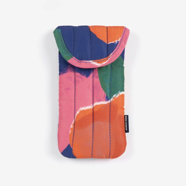Blooming color padded sun glasses case