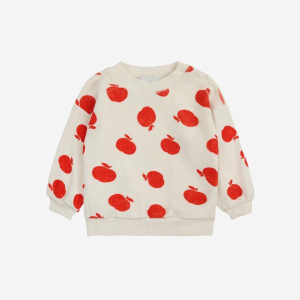 Poma all over ecru terry sweatshirt