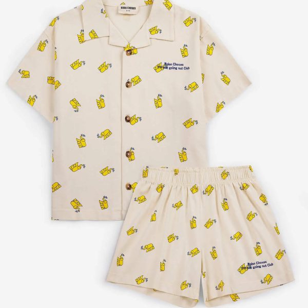 Yellow Elephant all over loungewear set