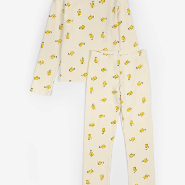 Yellow Elephant all over loungewear set